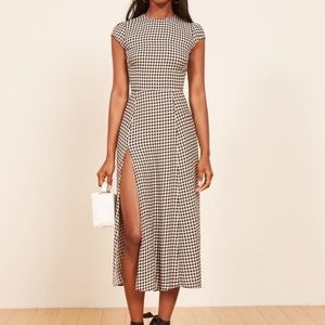 Reformation Gingham Gavin Dress Size 8